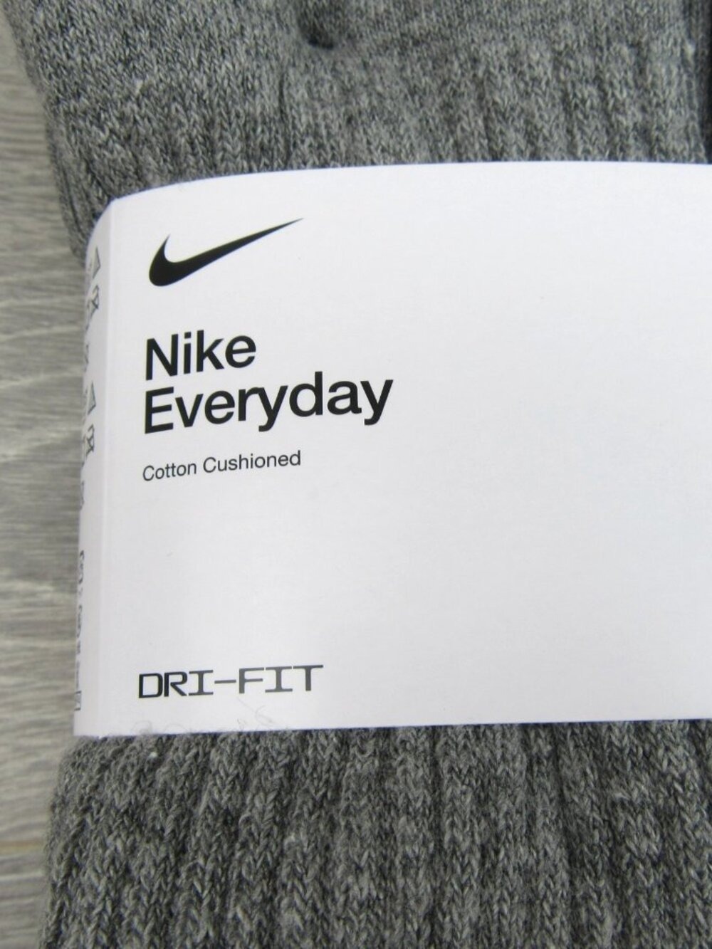 Nike Everyday Cushioned Crew Socks Men's Size 8-12 Grey 6 Pack NEW - Picture 4 of 10